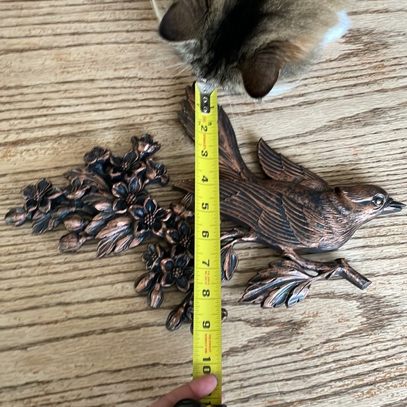 Coppercraft guild resin botanical blackbird floral raven - Picture 5 of 5